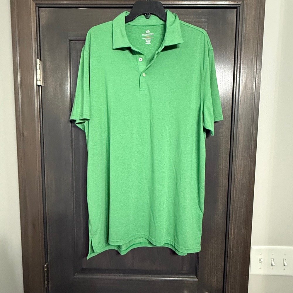 Southern Tide‎ brrr Performance Polo Shirt Mens XXL Green Cooling Stretch